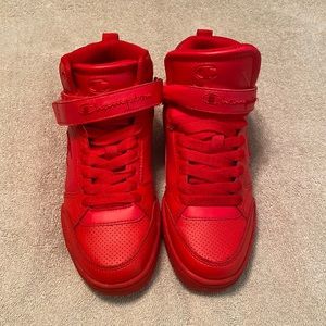 Champion Red Boys Sneakers size 3- rarely worn- perfect shape.